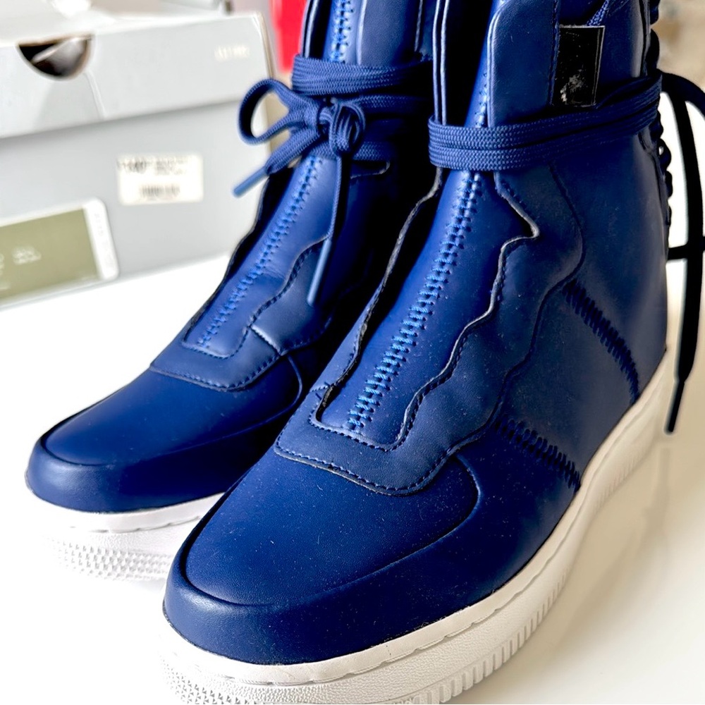 🏷️ NEW! NIKE AF1 REBEL XX Blue High-Top Athletic Shoes